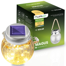LUMILED Napelemes kerti lámpa LED MAGUS 3000K akkumulátoros lámpás lámpás üveg LUMILED kültéri világítás