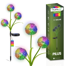 LUMILED Napelemes kerti lámpa LED PILUS RGB Betét Dekoratív Virág Fokhagyma LUMILED kültéri világítás