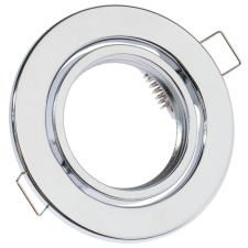 LUMILED Süllyesztett HALOGÉN lámpatest, Mozgatható, Kerek, AURELI, Króm, Lemezlemez, MR16, GU10 világítás