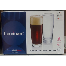 LUMINARC Arcoroc WILLY BECHER sörös pohár 48 cl, üveg, 6db sörös pohár