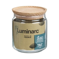LUMINARC Pot Pure üvegtároló fa tetővel, 0,75 liter, 12,3x10,4 cm, P9611 konyhai eszköz