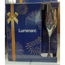 LUMINARC Shiny Graphite pezsgős pohár 16cl, 6db pezsgős pohár