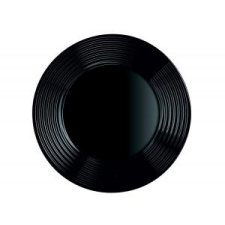 Luminarc Tányér lapos 25 cm fekete Harena L7611 tányér és evőeszköz