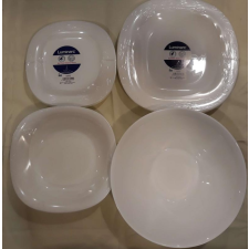 LUMINARC új CARINE fehér 19 részes étkészlet, 502628U tányér és evőeszköz