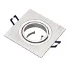 Lumines GABI spot lámpatest aluminium (93x93mm) négyzet, billenthető, ezüst