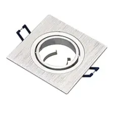 Lumines GABI spot lámpatest aluminium (93x93mm) négyzet, billenthető, ezüst világítás