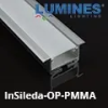 Lumines SiledaIn - Bútorlapba építhető alu profil, ellenálló PMMA opál burával