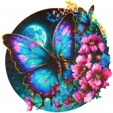 Luminiszcens fa puzzle pillangó 500 darabos puzzle, kirakós