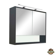  Luna 80 felső tükrös szekrény, antracit fürdőszoba bútor