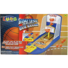 Luna : Asztali kosárlabda ügyességi játékszett dupla kosárpalánkkal 38×23 cm társasjáték