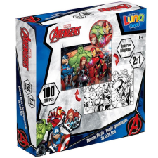 Luna : Bosszúállók 2 az 1-ben 100db-os színezhető puzzle puzzle, kirakós