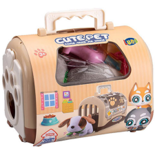 Luna Cute Pet kiskutya hordozóban 12db-os játékszett plüssfigura