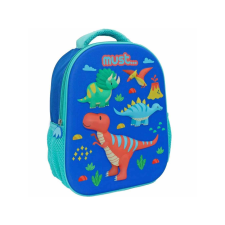 Luna : Dinoszaurusz mintás lekerekített egyrekeszes iskolatáska 26x10x32cm iskolatáska