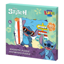 Luna : Disney Lilo és Stitch mintás 3x20db-os mágneses puzzle puzzle, kirakós