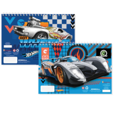 Luna Hot Wheels vázlatfüzet A4-es 30 lapos kétféle változatban füzet