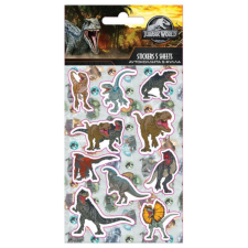 Luna Jurassic World öntapadós matrica szett 8x12cm-es íven 5db matrica