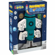 Luna Mágneses rakéta zöld színben mágneses építőjáték