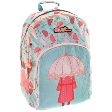 Luna Must: Esernyős három rekeszes iskolatáska, hátizsák 33×16×45 cm iskolatáska