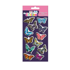 Luna The Littlies: Pillangós 3D pufi matrica szett 10x22cm-es íven matrica