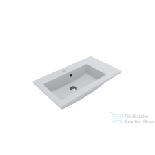 Lunart Liam 700 L 70x40 cm-es beépíthető öntöttmárvány mosdó,matt fehér 5999123001092 szaniter