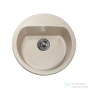 Lunart Otis 51,6 cm-es öntött gránit mosogató medence szifon nélkül,Sand 5999123000200