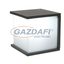 Lutec 1846 gr BOX CUBE Fali kültéri lámpa, IP44 kültéri világítás