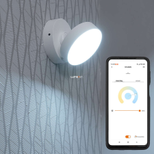 Lutec Connect Smart LED spot lámpa 8 W, hidegfehér-melegfehér, fehér színű (Stanos) világítás