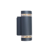 Lutec Focus sötétszürke kültéri falikar (LUT-5604011118) GU10 2 izzós IP44