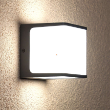 Lutec Kültéri fali LED kocka 15 W, melegfehér, antracit-opál (Telin) kültéri világítás