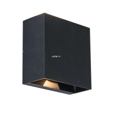 Lutec Kültéri fali LED lámpa 10 W, melegfehér, fekete-áttetsző (Gemini Beams) kültéri világítás