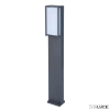Lutec Szürke kültéri állólámpa, LED, 17,3W, 3000K melegfehér, 1100 lm, Qubo, LUTEC-7193001118