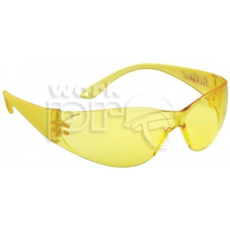 Lux Optical® Védőszemüveg Pokelux polikarbonát lencse karc- és páramentes sárga
