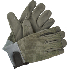  LUX-TOOLS kerti kesztyű olajzöld 8-as méret védőkesztyű