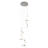 Luxera -18200 TRANI Nikkel Színű Függeszték LED 40W IP20