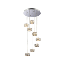 Luxera 62415 - LED Kristály csillár zsinóron KNOX LED/5W/230V világítás