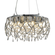 Luxera Amato króm-átlátszó függesztett lámpa (LUX-46121) G9 6 izzós IP20 világítás