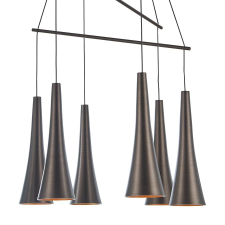 Luxera Madera barna-szürke LED függesztett lámpa (LUX-64412) LED 1 izzós IP20 világítás