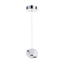 Luxera Malcom króm-fehér LED függesztett lámpa (LUX-62434) LED 1 izzós IP20 világítás