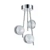 Luxera Malcom króm-fehér LED mennyezeti lámpa (LUX-62435) LED 1 izzós IP20