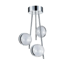 Luxera Malcom króm-fehér LED mennyezeti lámpa (LUX-62435) LED 1 izzós IP20 világítás