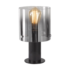 Luxera Moxie fekete-szürke asztali lámpa (LUX-64418) E27 1 izzós IP20 világítás