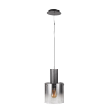 Luxera Moxie fekete-szürke függesztett lámpa (LUX-64415) E27 1 izzós IP20 világítás