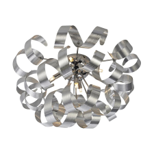 Luxera Ribbon króm-szürke mennyezeti lámpa (LUX-64360) G9 5 izzós IP20 világítás