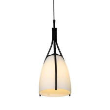 Luxera Zorzo fekete-átlátszó függesztett lámpa (LUX-61303) E27 1 izzós IP20 világítás