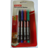 Luxor Alkoholos marker készlet Luxor 100B 1-2 mm 4 különböző szín/bliszter