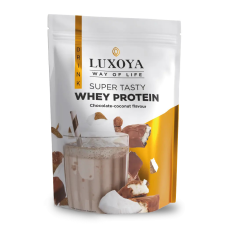 Luxoya Super Tasty Whey Protein csokoládé-kókusz íz 450g - DOY vitamin és táplálékkiegészítő
