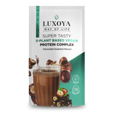 Luxoya vegán fehérje italpor 30 g - csokoládé-mogyoró ízű vitamin és táplálékkiegészítő