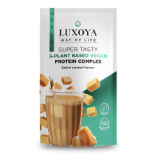 Luxoya vegán fehérje italpor 30 g - Sós karamella ízű vitamin és táplálékkiegészítő