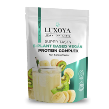 Luxoya vegán fehérje italpor 450 g - Kivi-banán ízű vitamin és táplálékkiegészítő