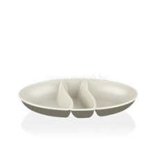 Luxplastic IRIS L-00517 dupla színű snack tál, zöld (L-00517) konyhai eszköz